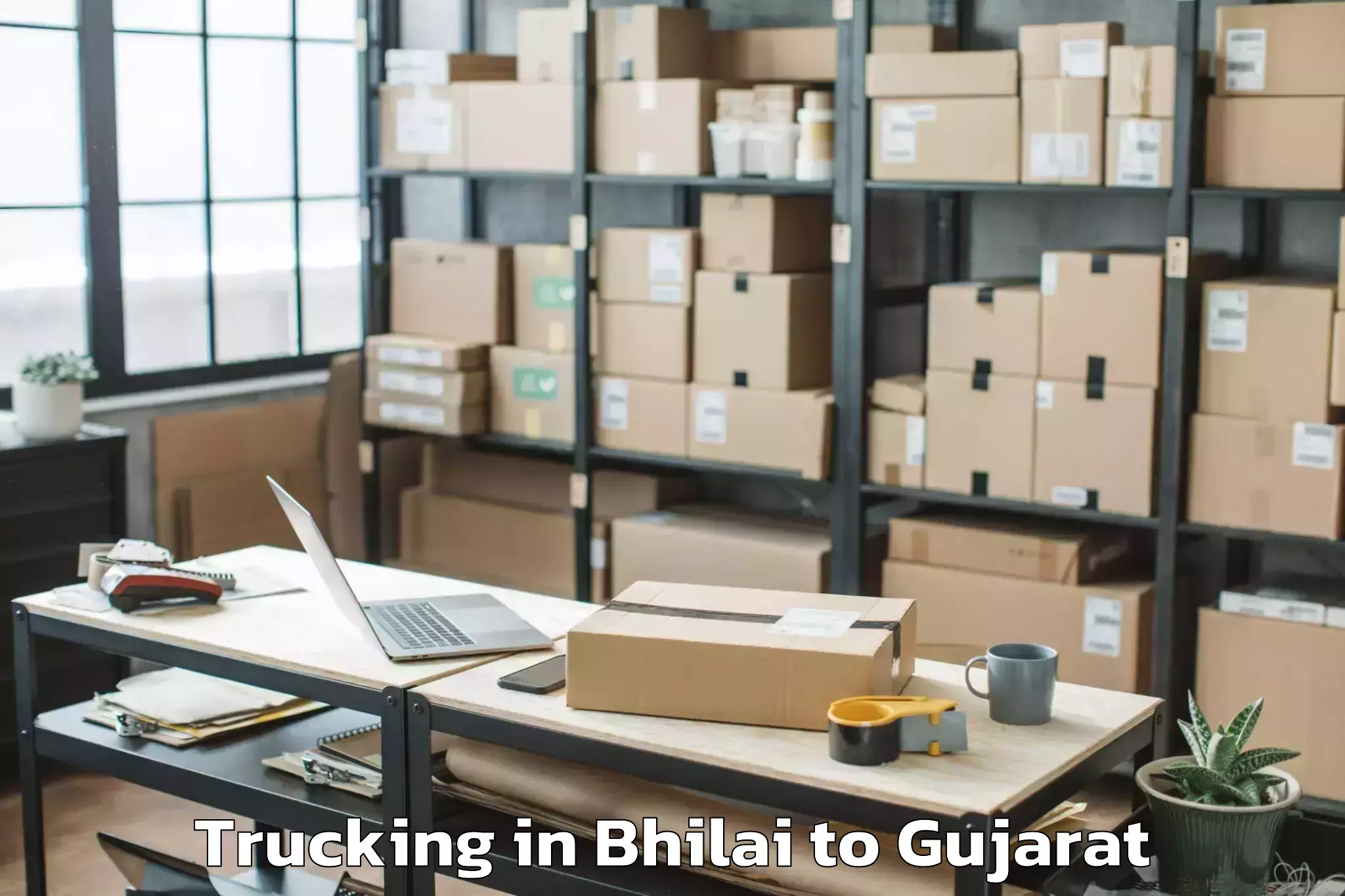 Top Bhilai to Gusar Trucking Available